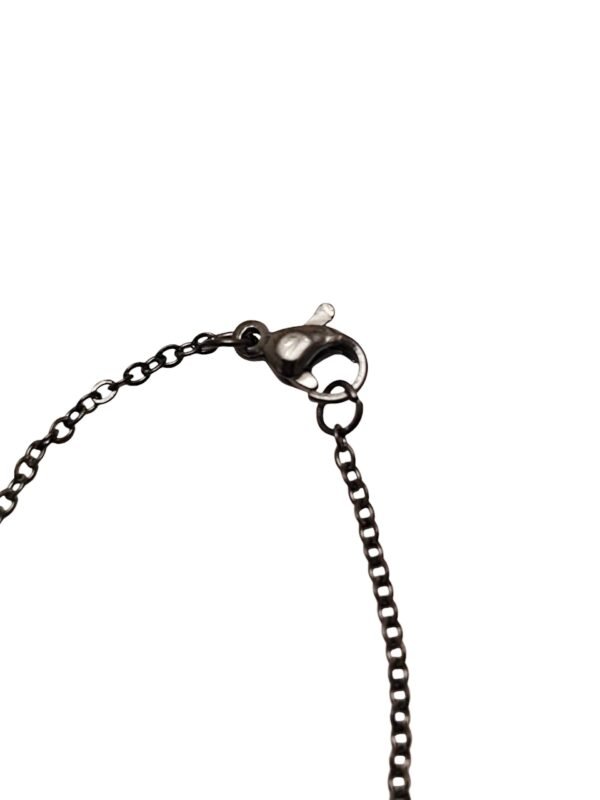 12 pcs Stainless steel chain w clasp, 1.6mm, 48cm, black - Image 3