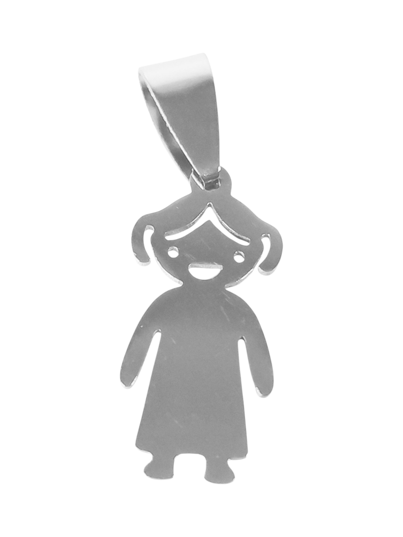 Little girl pendant Pendant in stainless steel