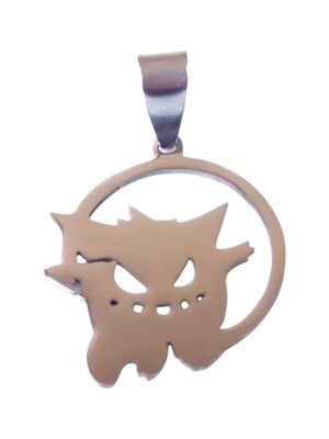 Pendant in stainless steel with bail, Pokemon, 32mm