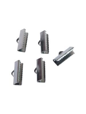 Crocodile ribbon ends in stainless steel