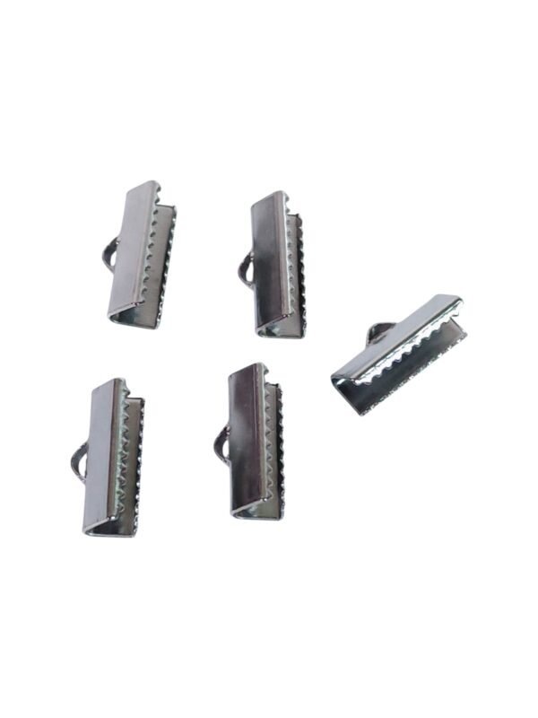 Crocodile ribbon ends in stainless steel
