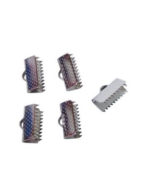 Crocodile ribbon ends in stainless steel