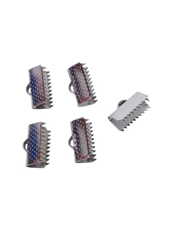 Crocodile ribbon ends in stainless steel