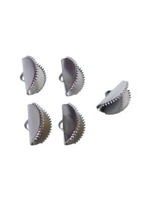 Crocodile ribbon ends in stainless steel