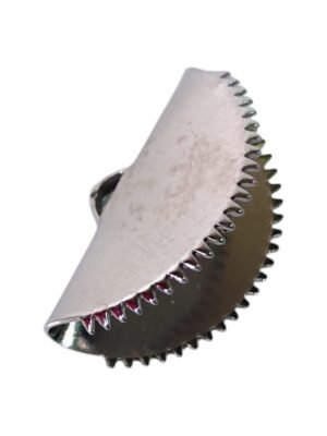 Crocodile ribbon ends in stainless steel