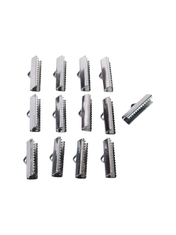 Crocodile ribbon ends in stainless steel