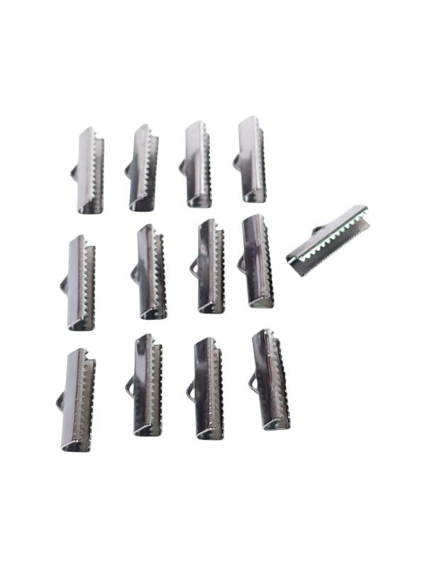 Crocodile ribbon ends in stainless steel