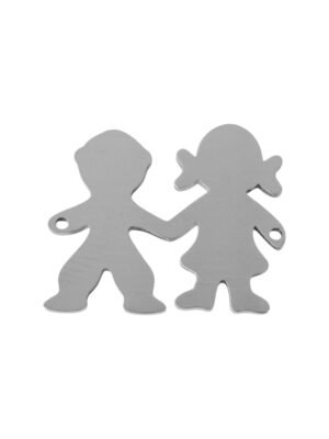 Lady and boy connector in stainless steel