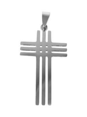 Cross pendant in stainless steel