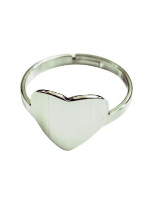 Heart stainless steel ring