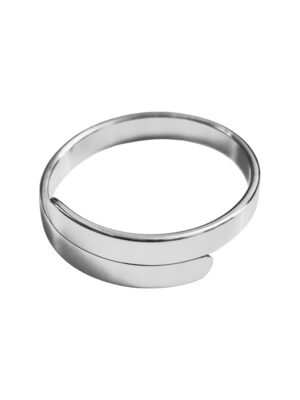 Overlapping stainless steel ring