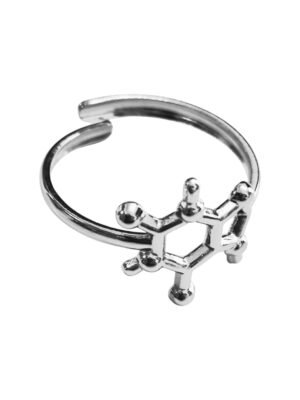 Stainless Steel Adjustable Ring, Hexagon Spicky