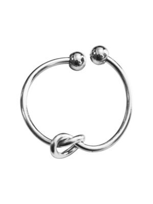 Knot ring in stainless steel, adjustable