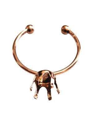 Rose Gold Stainless steel, gem mount ring