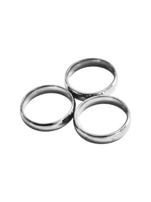 Curved ring in stainless steel