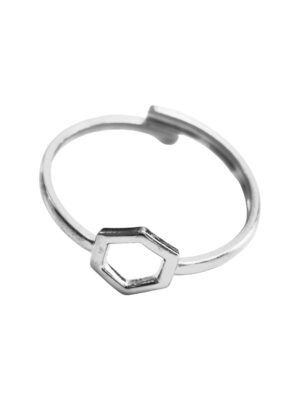 Adjustable Beehive design adjustable stainless steel ring