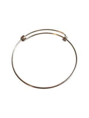 Wire bangle in stainless steel