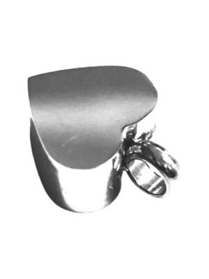 3d heart charm