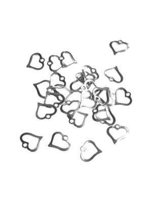 Heart charm in stainless steel
