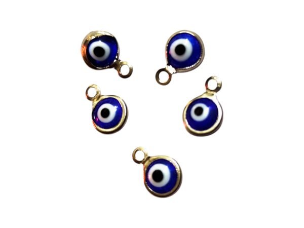 Evil eye charm in stainless steel