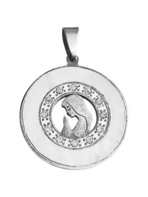 Madonna stainless steel pendant