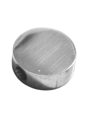Disc Bead in stainless steel, 6 & 8mm