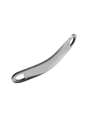 Bracelet connector, curved bar, 48mm