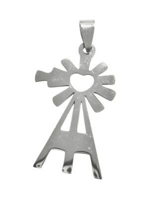 windpomp in stainless steel pendant