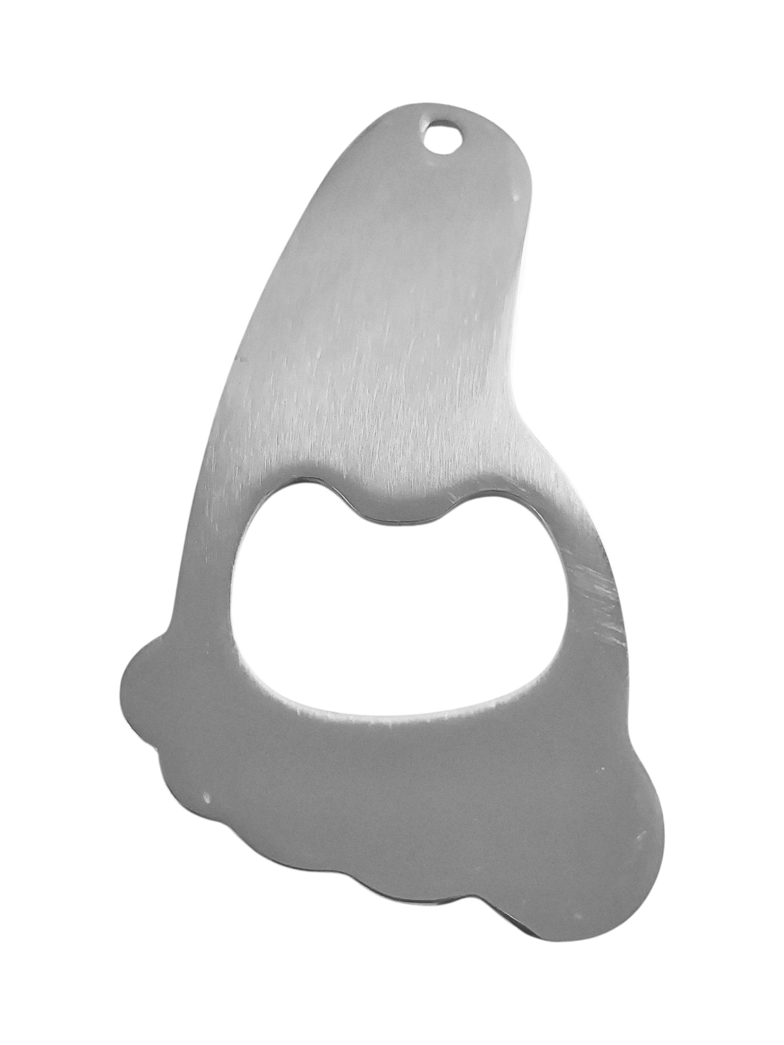 Bottle opener pendant in stainless steel