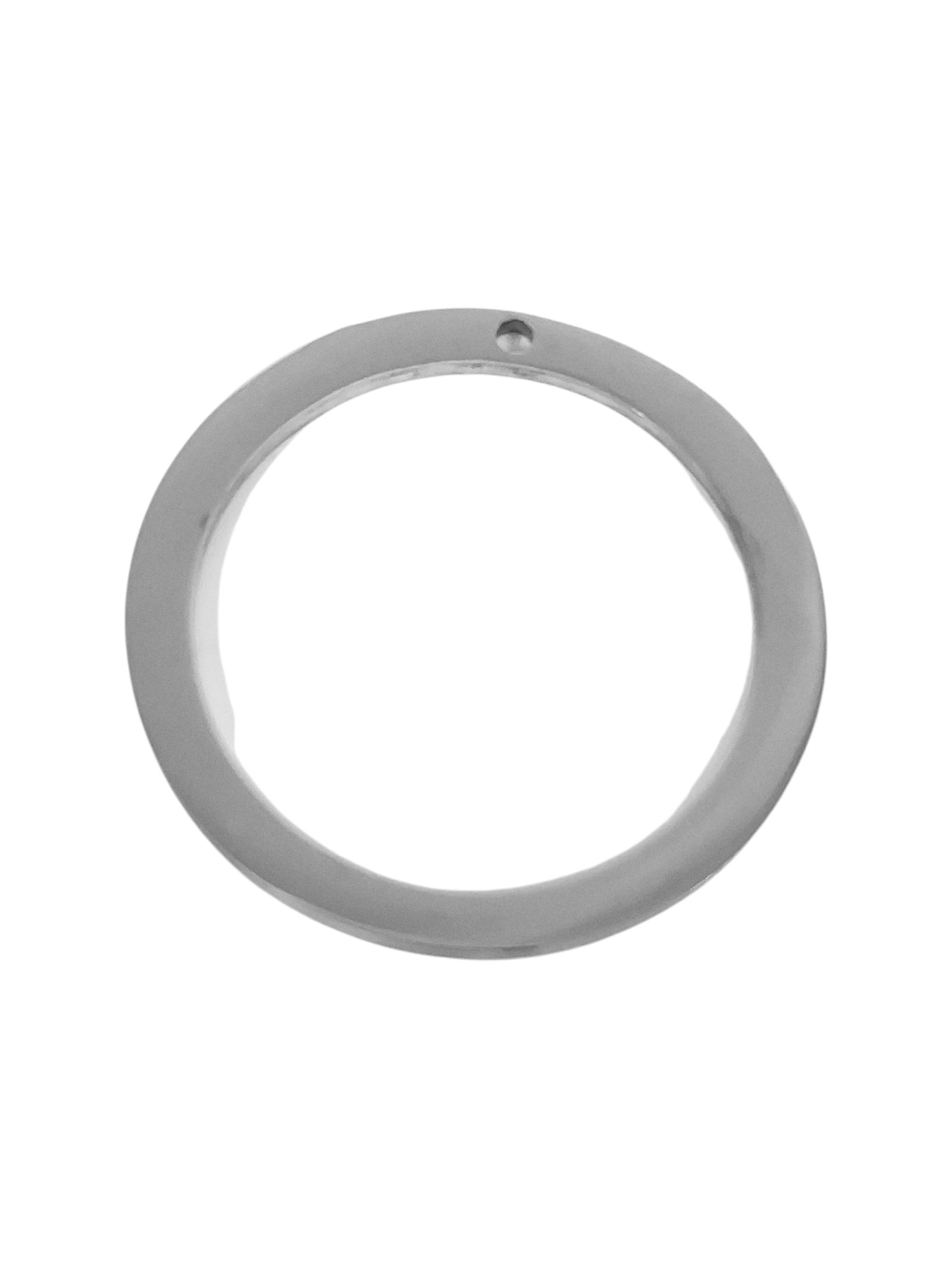 Circle charm in stainless steel