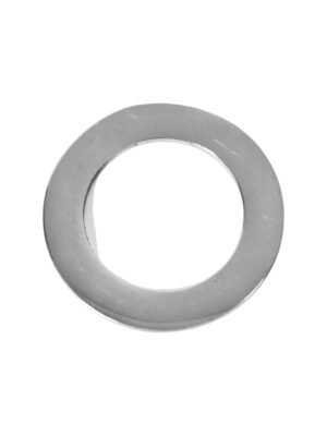 Round washer in stainless steel pendant