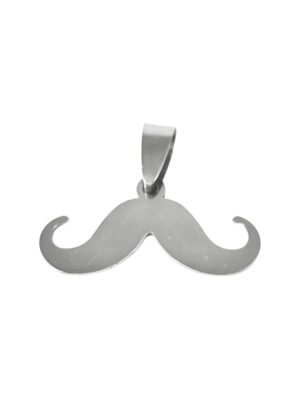 Moustach pendant in stainless steel