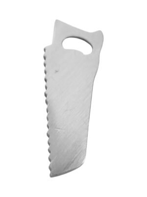 Saw charm in stainless steel