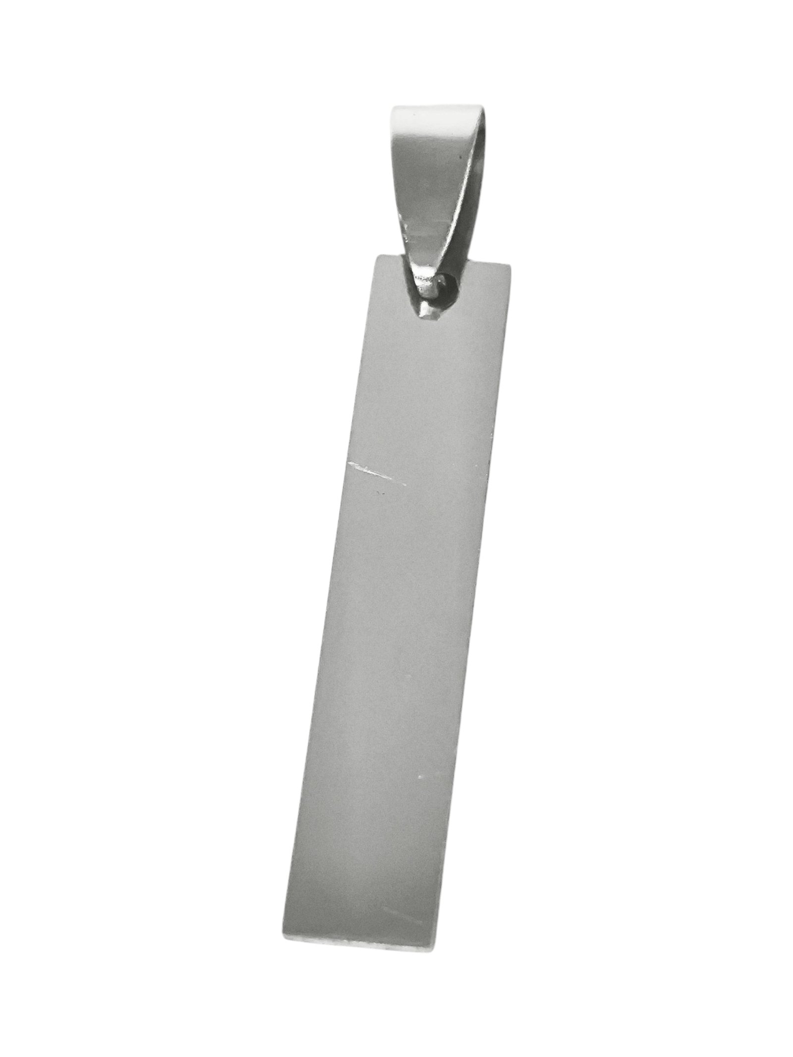 Square tag in stainless steel