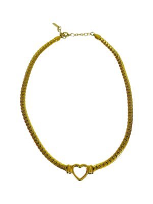Necklace in Gold stainless steel, 38 cm with extender chain