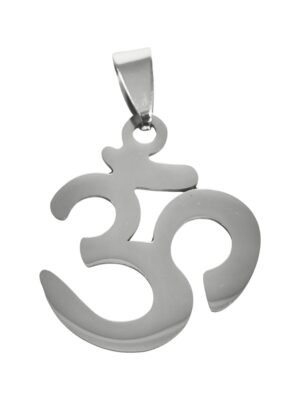 Om Pendant in stainless Steel