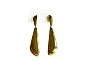 Gold drop earring