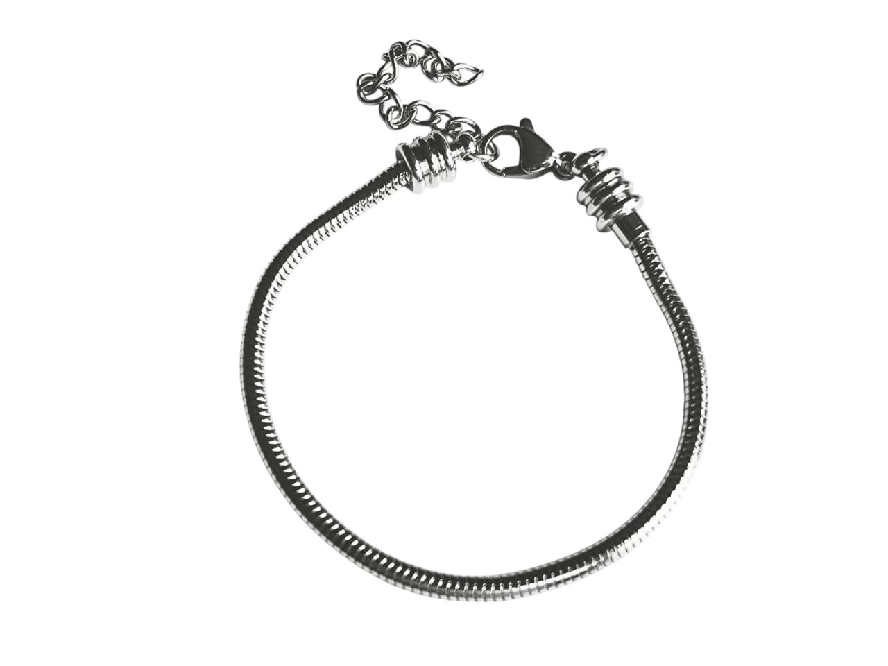 Stainless-steel Snake Chain bracelet, 16cmx3mm w extender chain