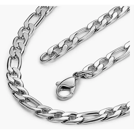Figaro chain in stainless steel