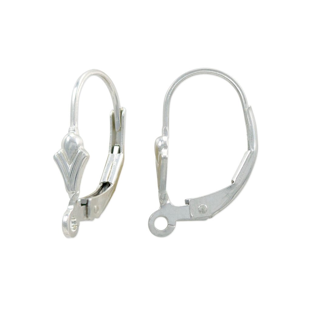 Leverback earring component