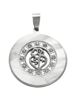 Stainless Steel Pendant, 25mm, Hearts