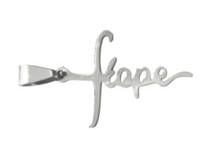 Hope Pendant in Stainless Steel, 29mm