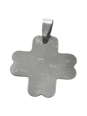 Maltese cross stainless steel pendant