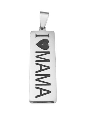 I love Mama stainless steel pendant