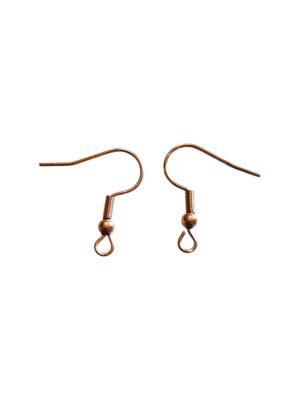 Rose Gold Shepherd Hook earring pair