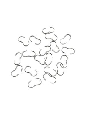 Figure 8 connector Link, Stainless steel, 10mm, 18 pcs