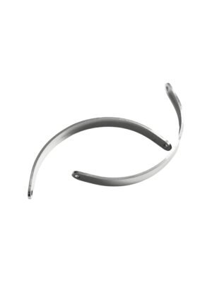 Curved bar connectors in stainless steel