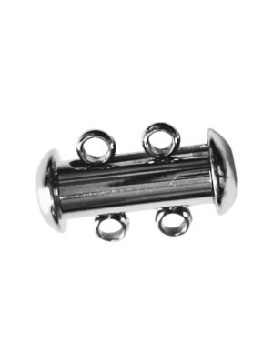 Stainless Steel slide lock clasp, 15mm