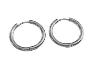 Stainless Steel Hoop Earring Pair
