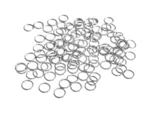 6mm x 0.7mm Jumprings in Stainless Steel, 120 Pcs